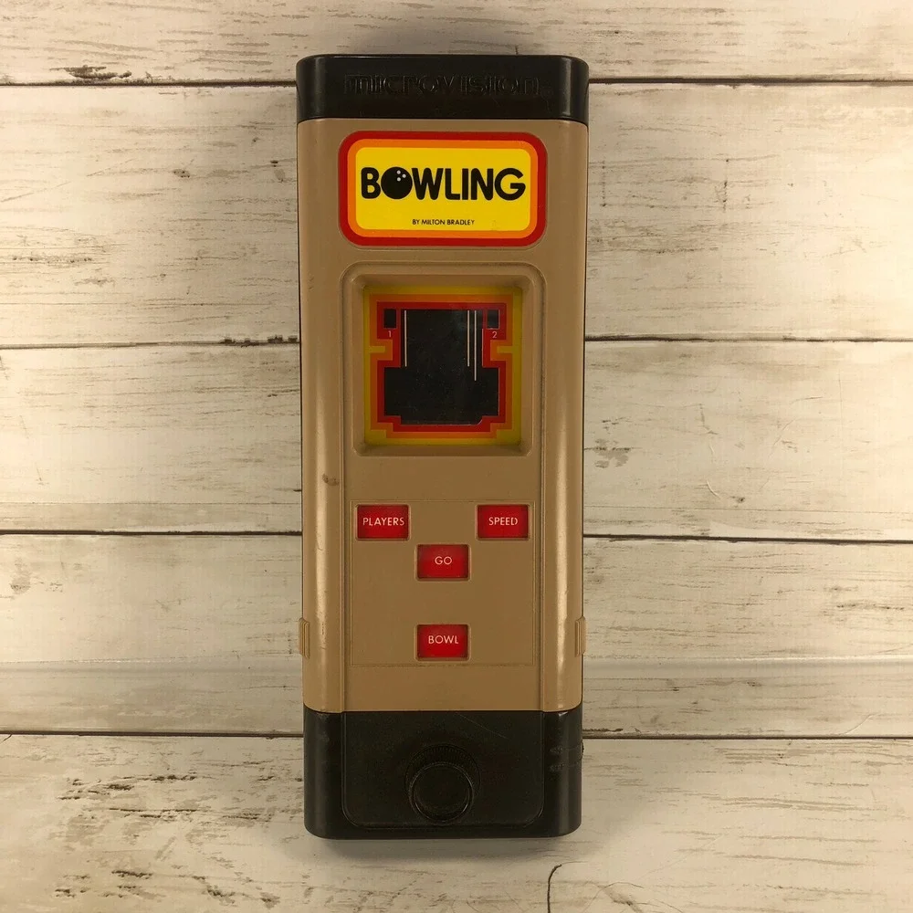 Vintage 1979 Milton Bradley Microvision Handheld Game Console Bowling MB Retro